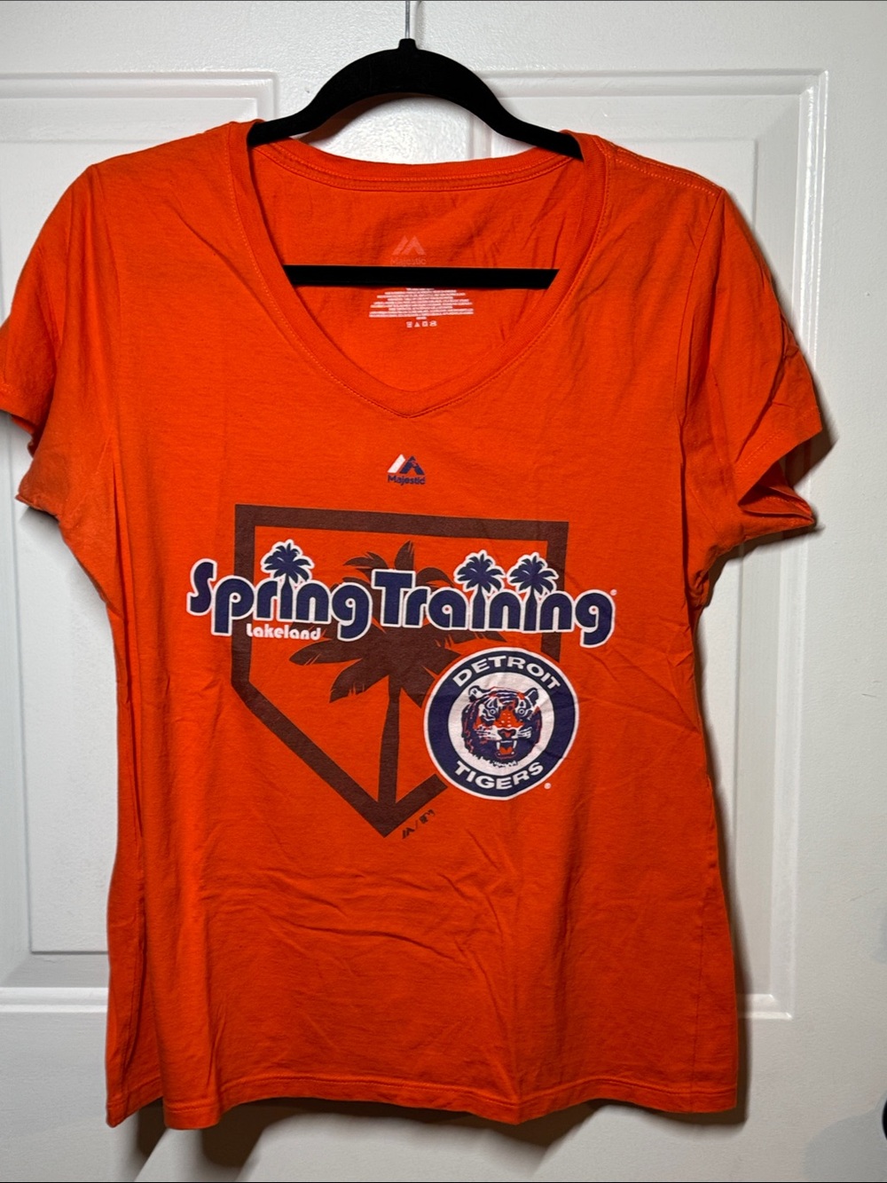 Majestic Orange Detroit Tigers Spring Training Tee